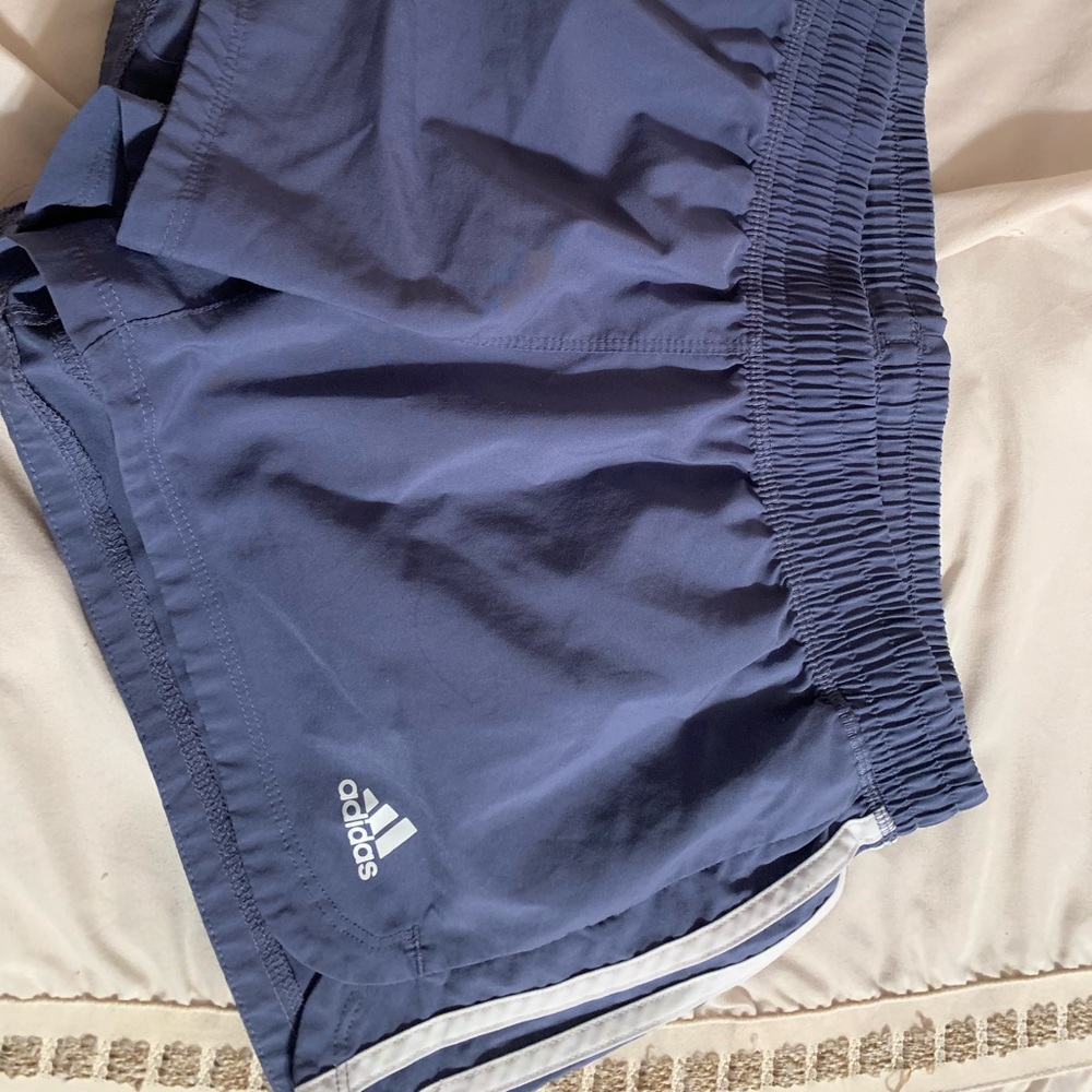 Adidas shorts. Blue-grey. Size Medium.